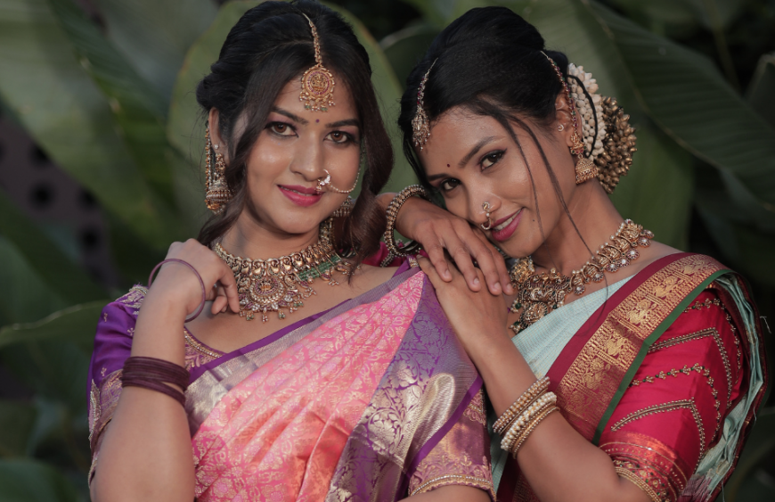 saree drape